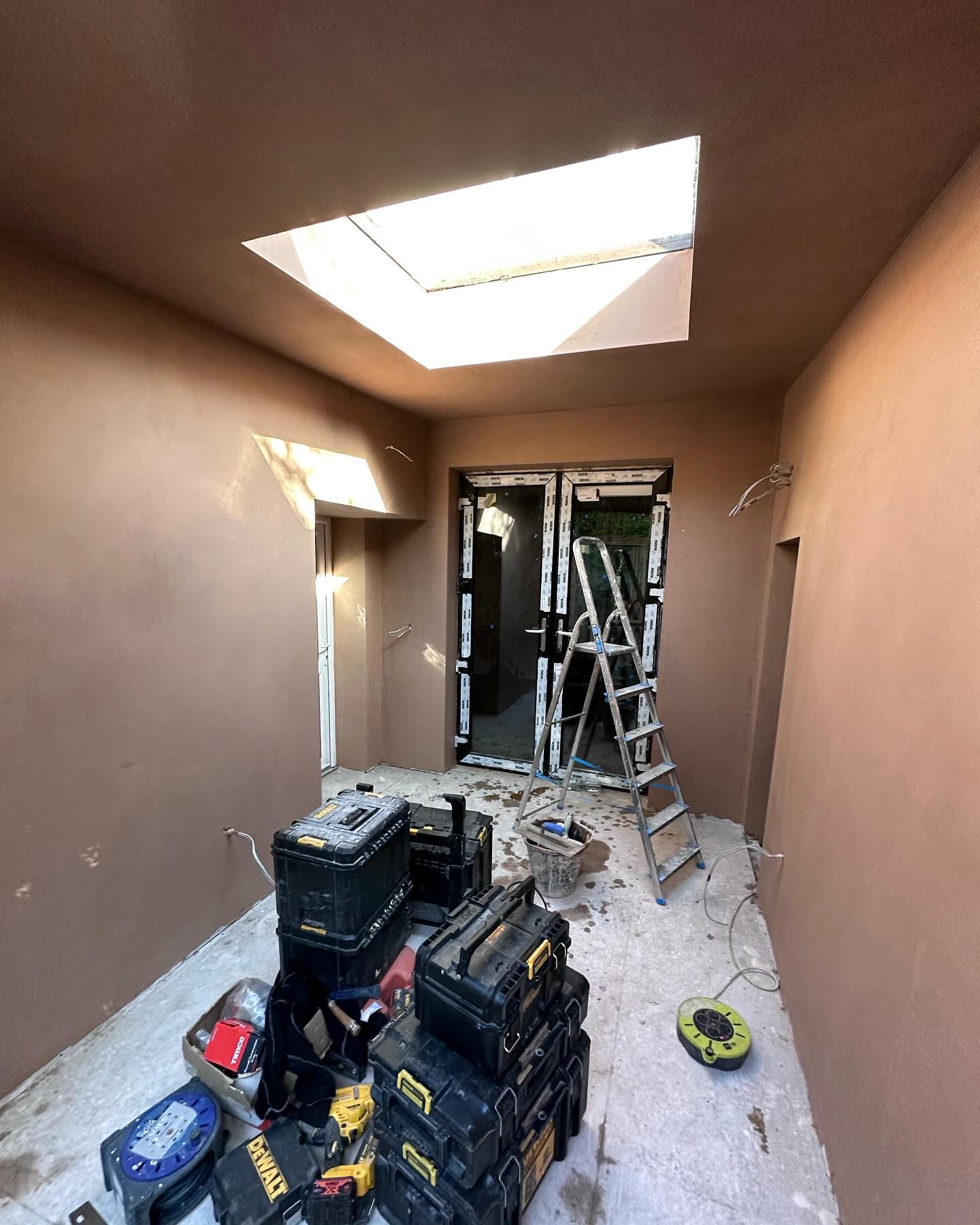 Plastering finish detail