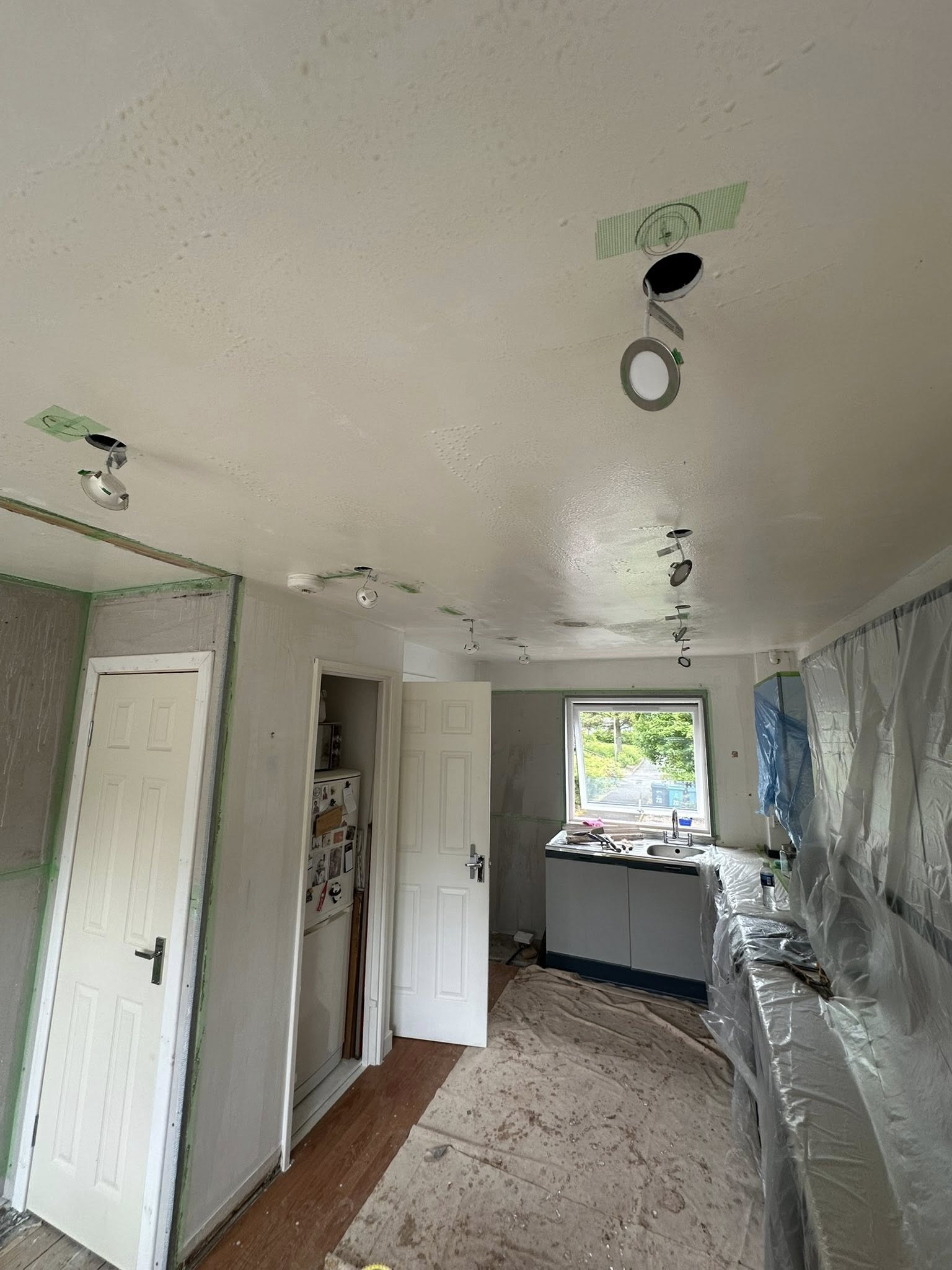 Kitchen walls before plastering Cumbernauld